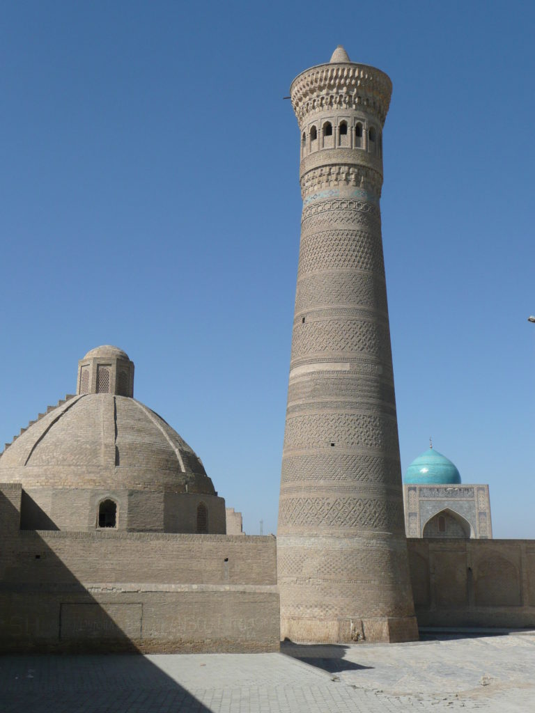 Kalon Minaret Bukhara - built in 1127 and conveniently also served as a means of executing criminals who were chucked off the top.