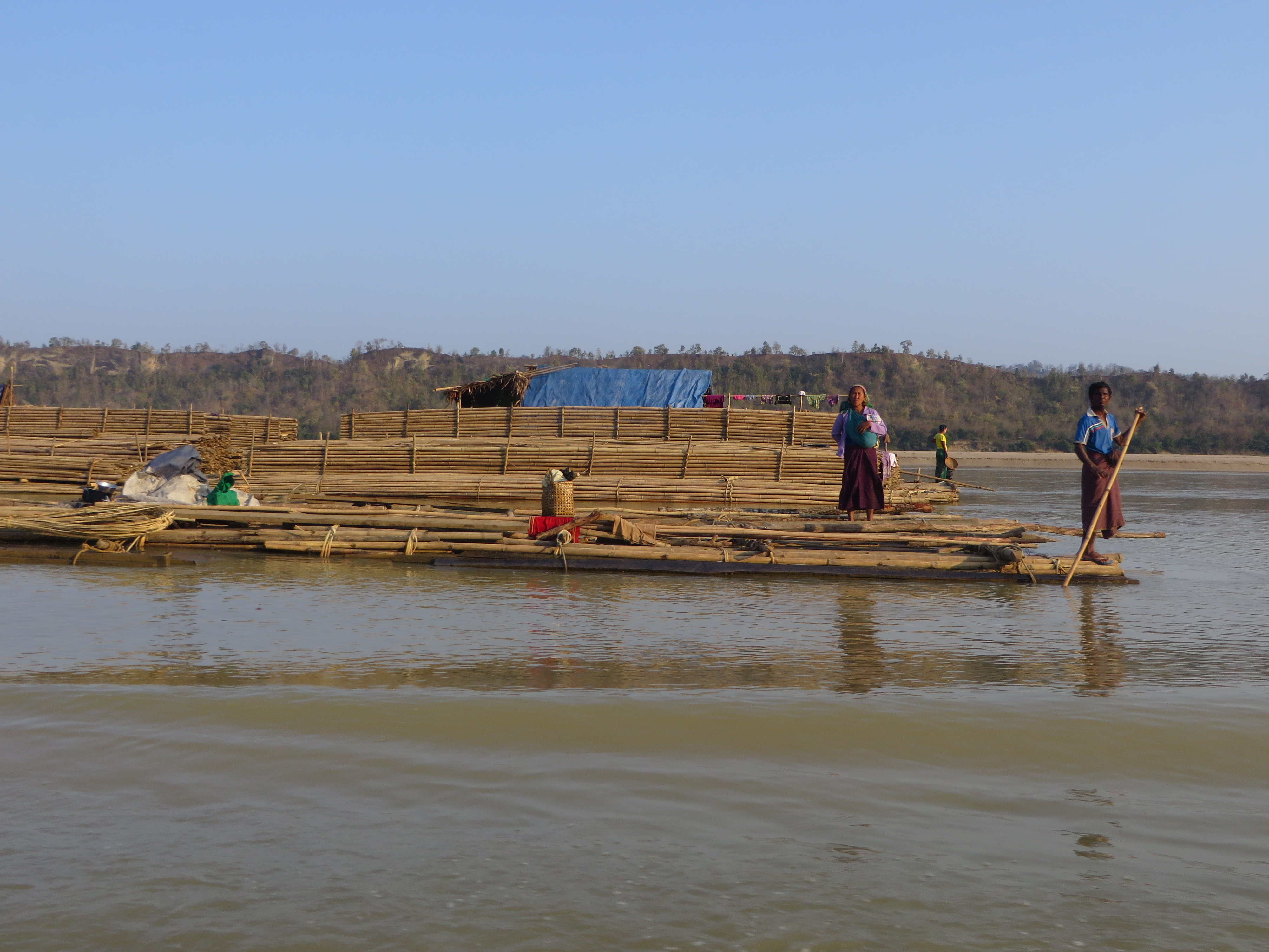 Who needs an office job when you can spend the week sitting on a bamboo raft?