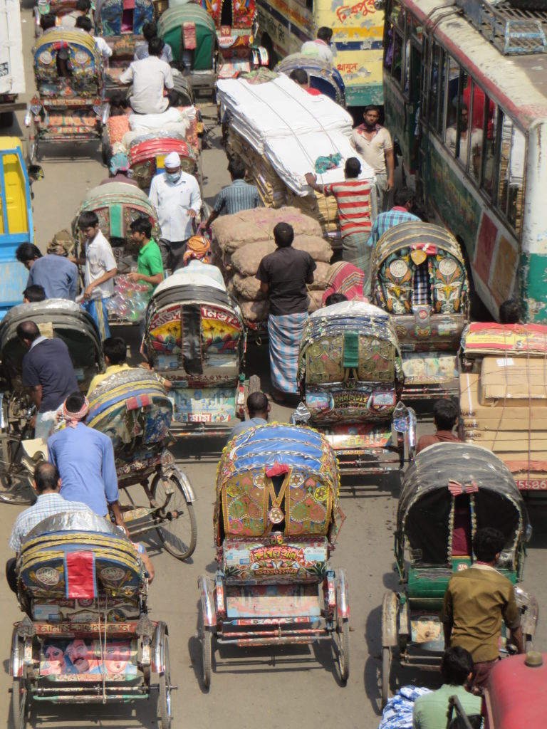 Rickshaw jam