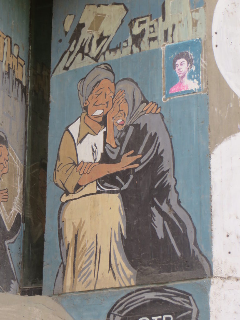 Some of the revoltionary graffit that is still left in Cairo